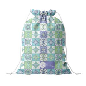 Mochila Saco - Azulejos Pastel