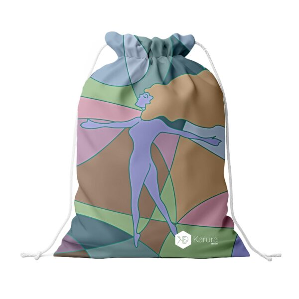 Mochila Saco - Vidriera Mujer - Contorno Verde